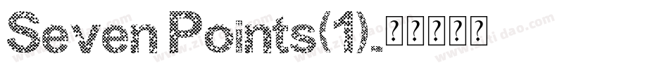 Seven Points(1)字体转换